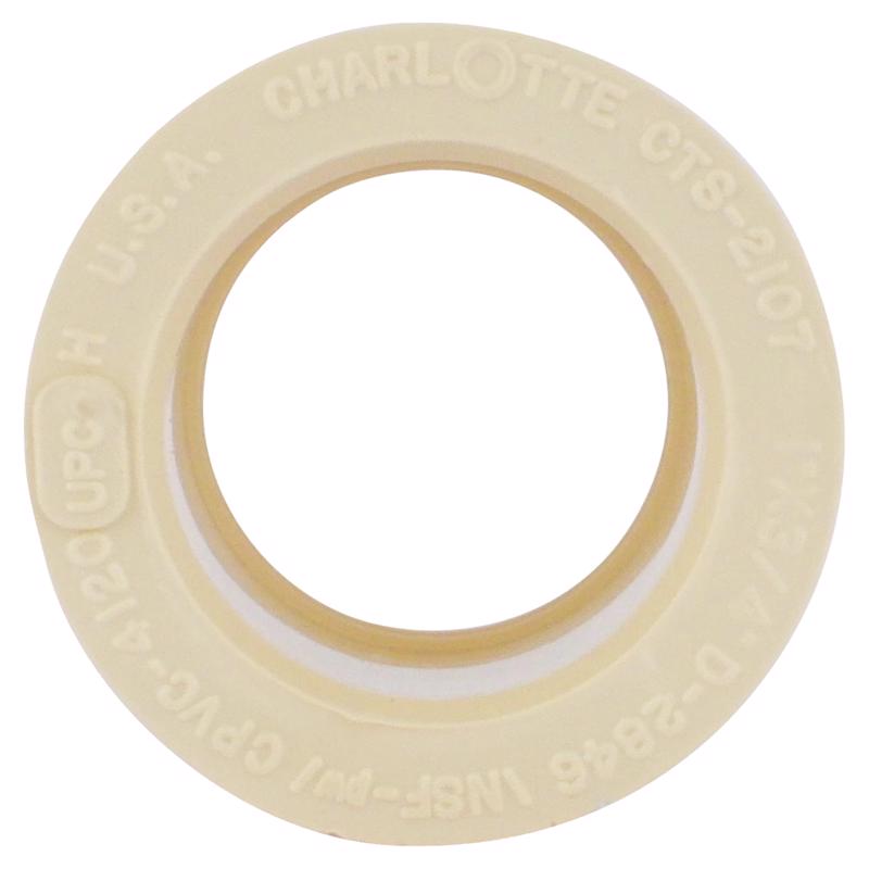 Charlotte Pipe FlowGuard 1 in. Spigot X 3/4 in. D Socket CPVC Reducing Bushing