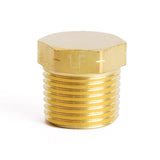 CORED HEX PLUG 1/2" MPT