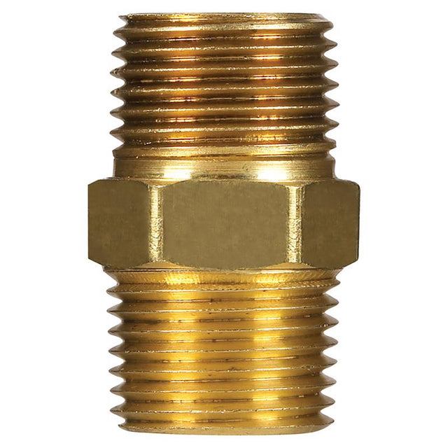 HEX NIPPLE 3/8"X3/8" MPT