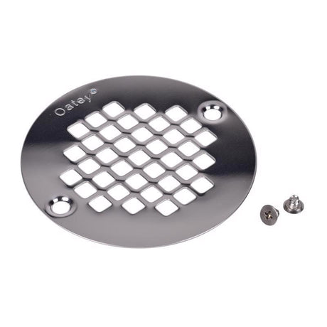 Oatey 3-3/8 in. Polished Chrome Stainless Steel Shower Drain Strainer