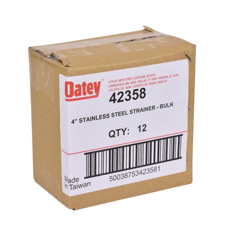 Oatey 3-3/8 in. Polished Chrome Stainless Steel Shower Drain Strainer