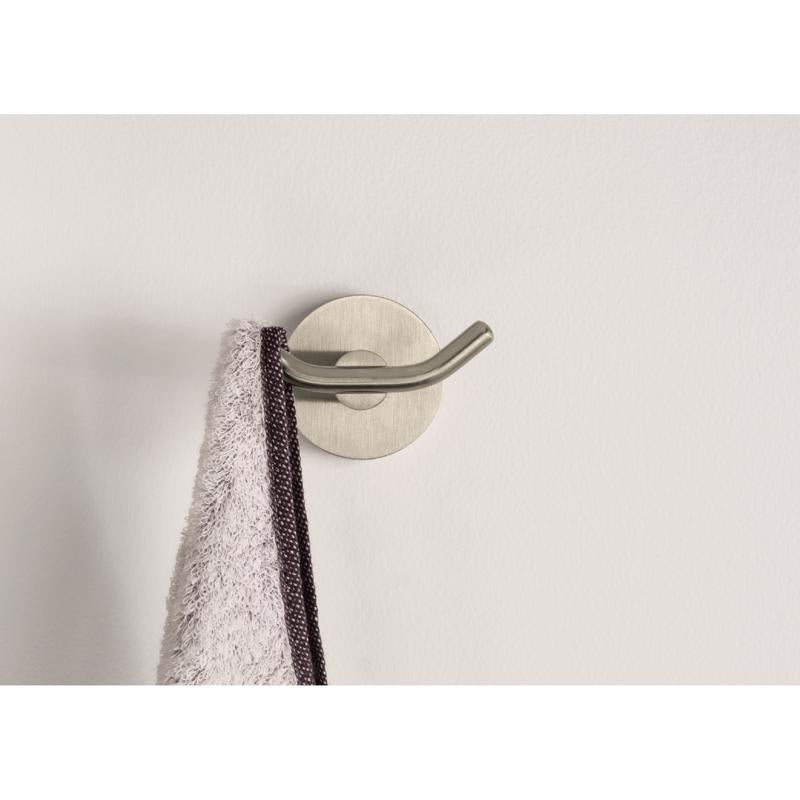 Moen Arlys 2-7/8 in. W X 3 in. L Brushed Nickel Silver Robe Hook