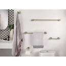 Moen Arlys Brushed Nickel Silver Towel Bar 18 in. L Zinc