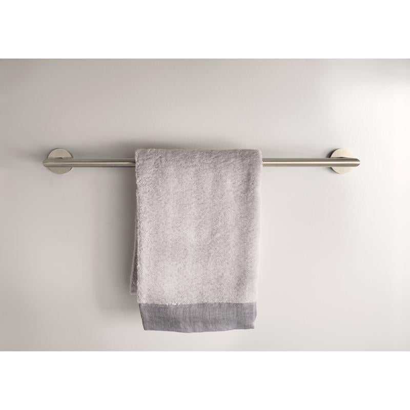 Moen Arlys Brushed Nickel Silver Towel Bar 24 in. L Zinc