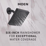 Moen Genta 1-Handle Matte Black Tub and Shower Faucet
