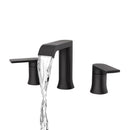 Moen Genta Matte Black Bathroom Faucet 8-16 in.