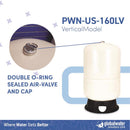 Global Water Solutions PressureWave 42.3 gal Pre-Charged Vertical Pressure Well Tank