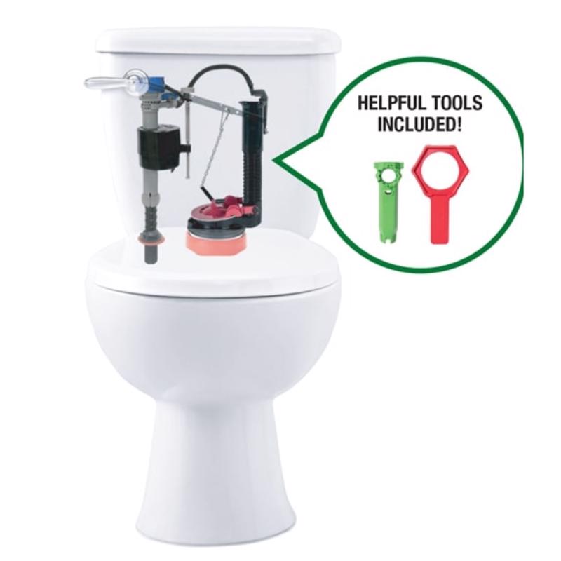 Fluidmaster Everything Toilet Repair Kit Multicolored Metal/Plastic For Universal