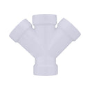 Charlotte Pipe Schedule 40 1-1/2 in. Hub X 1-1/2 in. D Hub PVC Double Wye 1 pk