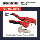 Superior Tool PVC Pipe Cutter Blade 4-1/2 in. L Silver 1 pc