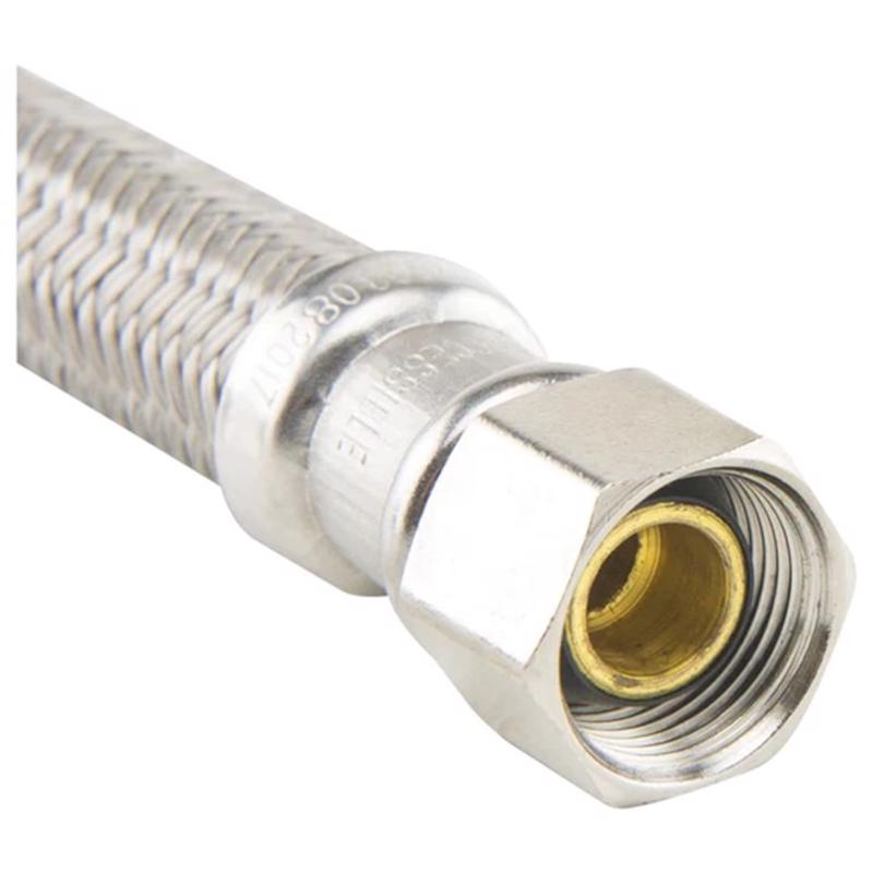 BrassCraft Speedi Plumb Plus 3/8 in. Compression pc X 3/8 in. D OD 20 in. Polymer Faucet Supply Line