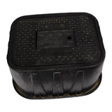 NDS 19 in. W X 12 in. H Rectangular Valve Box with Cover Black