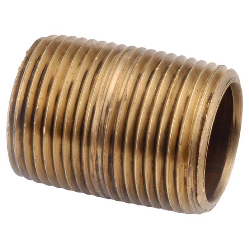 NIPPLE BRASS LF MPT 1X6"