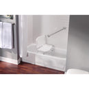 Moen Home Care Chrome White Tub and Shower Chair Plastic 21  H X 19.25  L