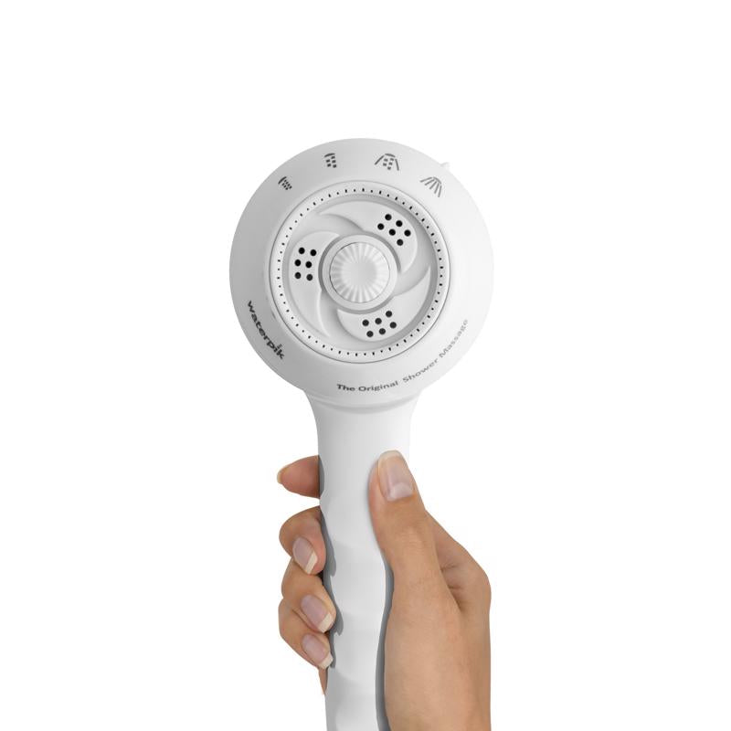 Waterpik PowerSpray White Plastic 4 settings Handheld Showerhead 1.8 gpm