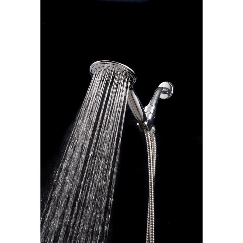 Whedon Blaster Massage Brushed Nickel Plastic 5 settings Handheld Showerhead 2 gpm