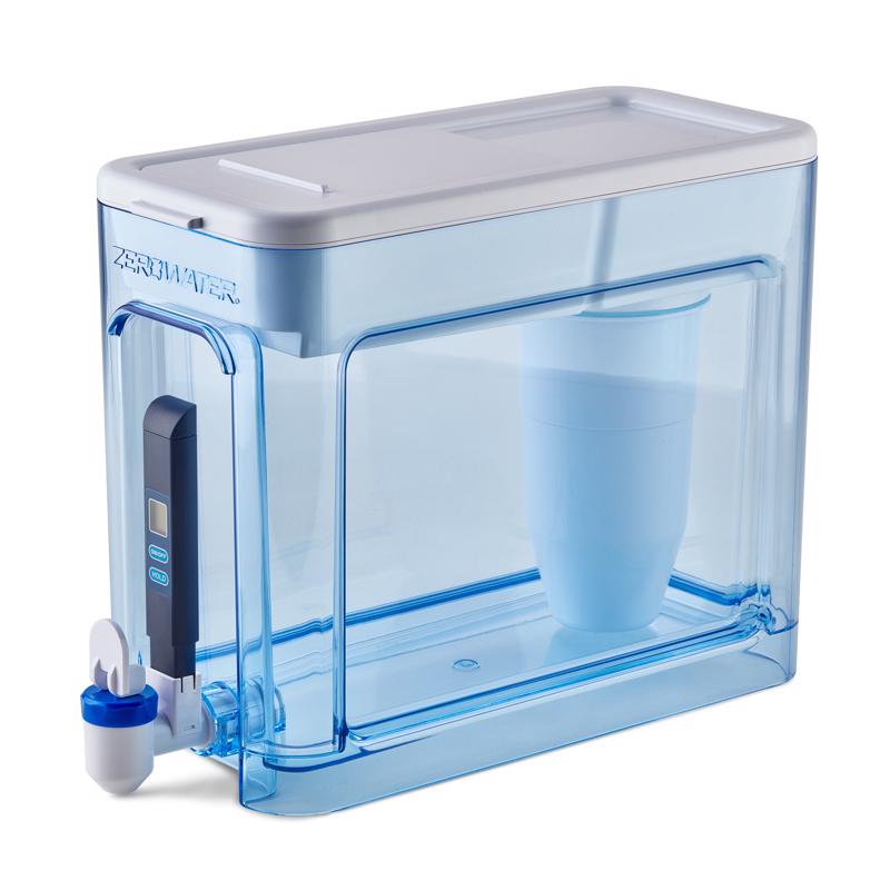 ZeroWater Ready-Read 32 cups Blue/White Water Filtration Dispenser