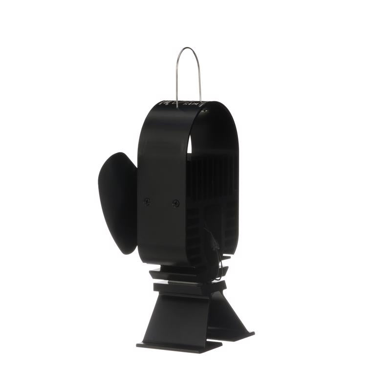 Ecofan AirDeco I Black Brushed Metal Stove Blower