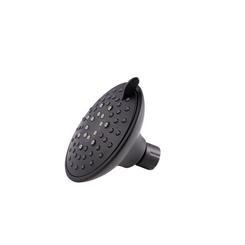 Whedon Blaster Massage Matte Black Plastic 5 settings Wallmount Showerhead 2.5 gpm