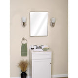 Zenna Home 20-1/8 in. H X 16-1/8 in. W X 3.25 in. D Rectangle Medicine Cabinet