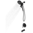 Moen Mikah 1-Handle Matte Black Tub and Shower Faucet