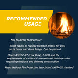 Rutland Ivory Ceramic Fire Brick