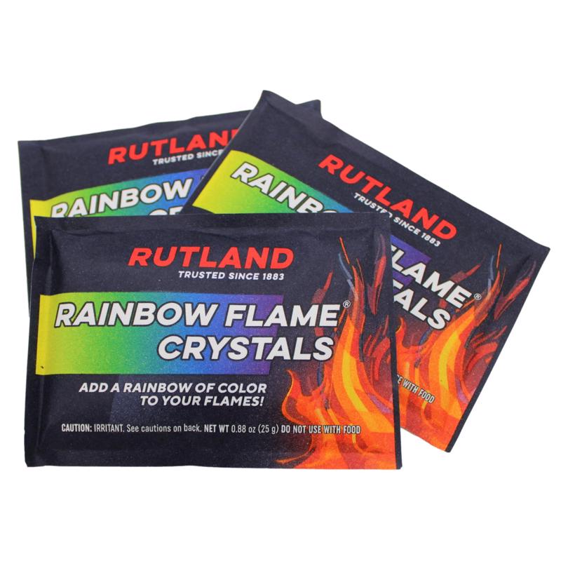 Rutland Rainbow Flame Crystals 0.5 hr 1 pk 0.88 oz