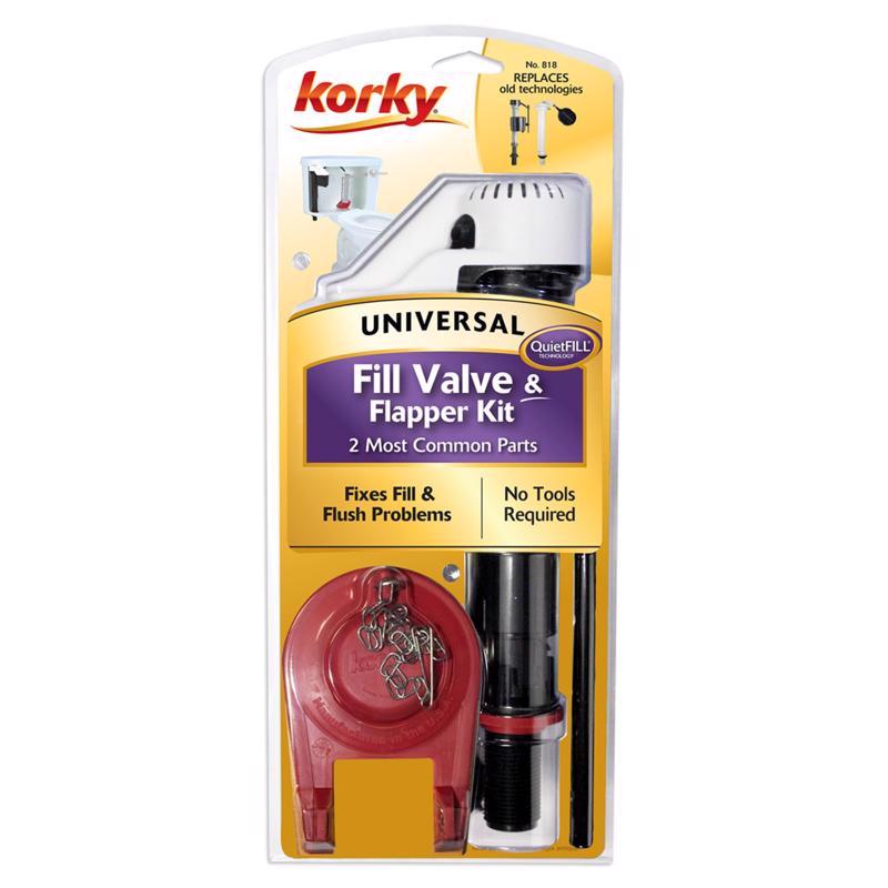 Korky QuietFILL Fill Valve And Flapper Kit