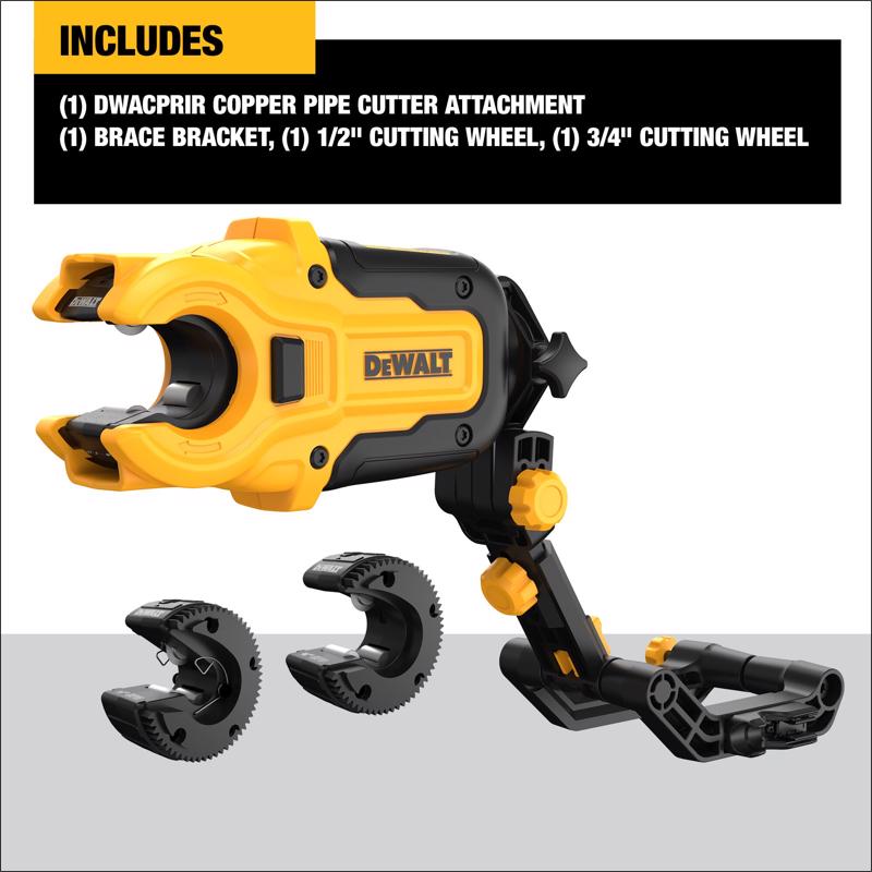 DeWalt Impact Connect 1 in. Copper Pipe Cutter Black/Yellow 1 pc