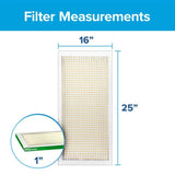 Filtrete 16 in. W X 25 in. H X 1 in. D Fiberglass 8 MERV Pleated Air Filter 1 pk
