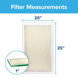 Filtrete 20 in. W X 25 in. H X 1 in. D Fiberglass 8 MERV Pleated Air Filter 4 pk