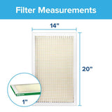 Filtrete 14 in. W X 20 in. H X 1 in. D Fiberglass 8 MERV Pleated Air Filter 1 pk