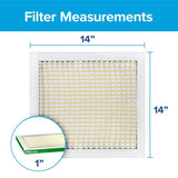 Filtrete 14 in. W X 14 in. H X 1 in. D Fiberglass 8 MERV Pleated Air Filter 1 pk