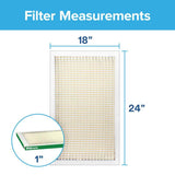 Filtrete 18 in. W X 24 in. H X 1 in. D Fiberglass 8 MERV Pleated Air Filter 1 pk