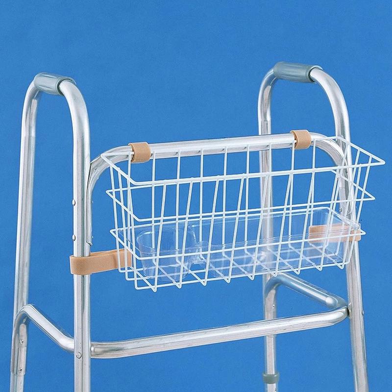 Carex Health Brands White Walker Basket Steel 7 in. H X 16.5 in. L