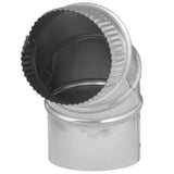 Imperial 4 in. D X 4 in. D Adjustable 90 deg Galvanized Steel Elbow Exhaust