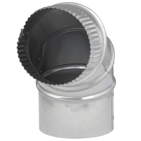 Imperial 4 in. D X 4 in. D Adjustable 90 deg Galvanized Steel Elbow Exhaust