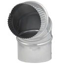 Imperial 4 in. D X 4 in. D Adjustable 90 deg Galvanized Steel Elbow Exhaust