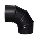 ELBOW 90 BLK 24GA 4"