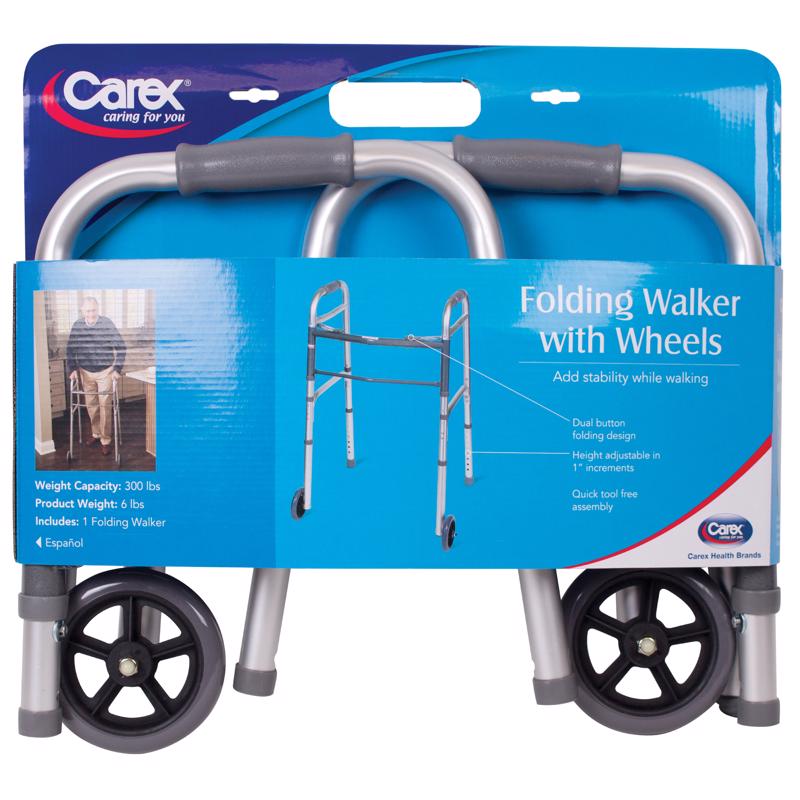 Carex Health Brands Gray Bath Safety Aluminum 37 in. H X 18.63 in. L
