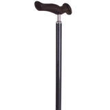 Carex Carbon Gray Comfort Grip Walking Cane Aluminum/Plastic 37 in. H X 4 in. L