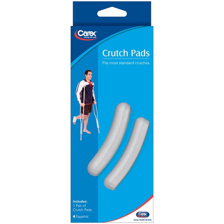 CRUTCH PADS GRY RBBR 6"L