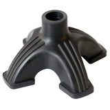 Carex Black Self-Standing Cane Tip Rubber 2.65 in. H X 4.75 in. L