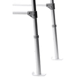 Carex White Walker Ski Glides Plastic 2.30 in. H X 3.50 in. L