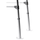 Carex White Walker Ski Glides Plastic 2.30 in. H X 3.50 in. L