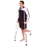 Carex Blue Folding Crutches Aluminum/Plastic 59 in. H X 8 in. L