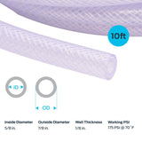 EZ FLO 5/8 in. D X 7/8 in. D X 10 ft L PVC Braided Tubing