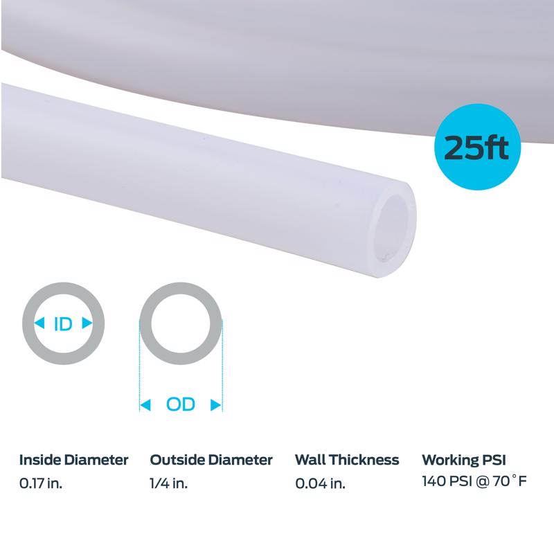 EZ FLO 1/4 in. D X 25 ft L Polyethylene Vinyl Tubing