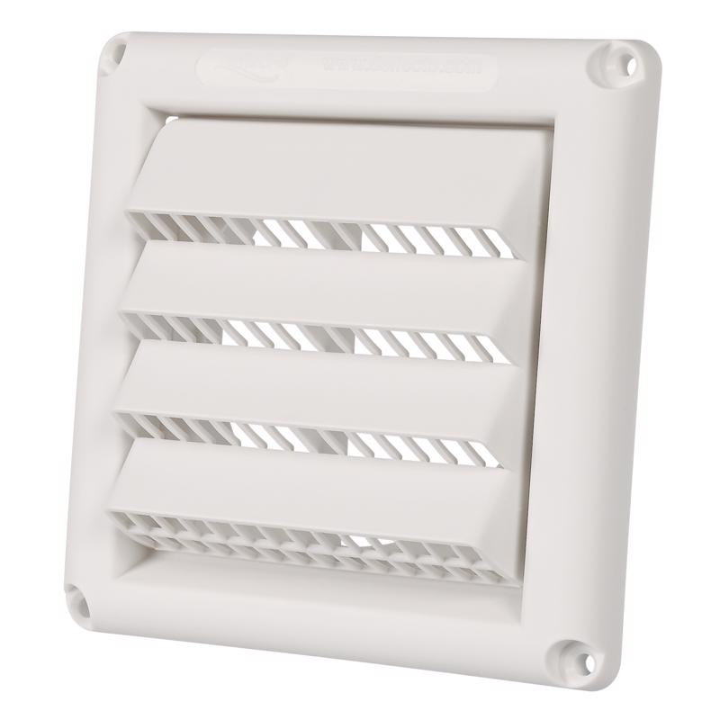 Deflecto Fresh Air Intake 4 in. D White Aluminum/Plastic Vent Dryer Hood