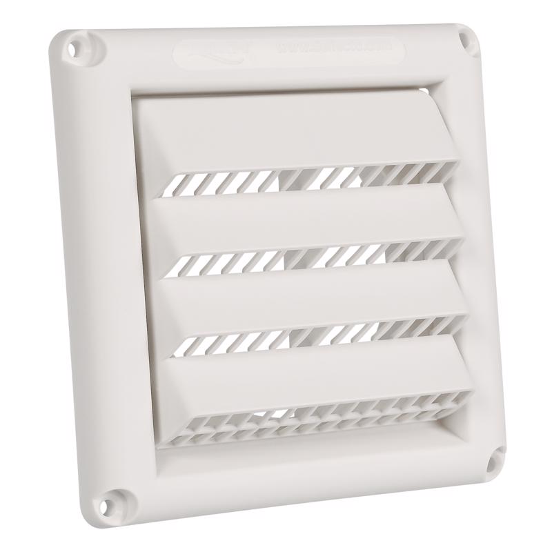 Deflecto Fresh Air Intake 4 in. D White Aluminum/Plastic Vent Dryer Hood